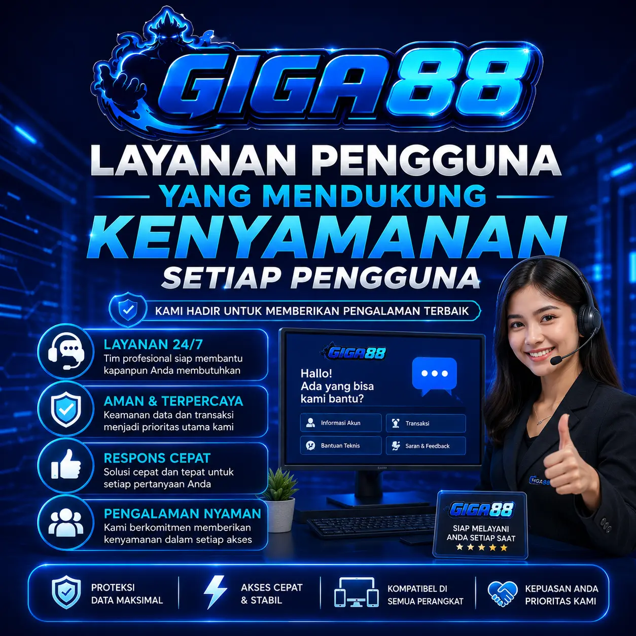 GIGA88 Layanan Pengguna Yang Mendukung
